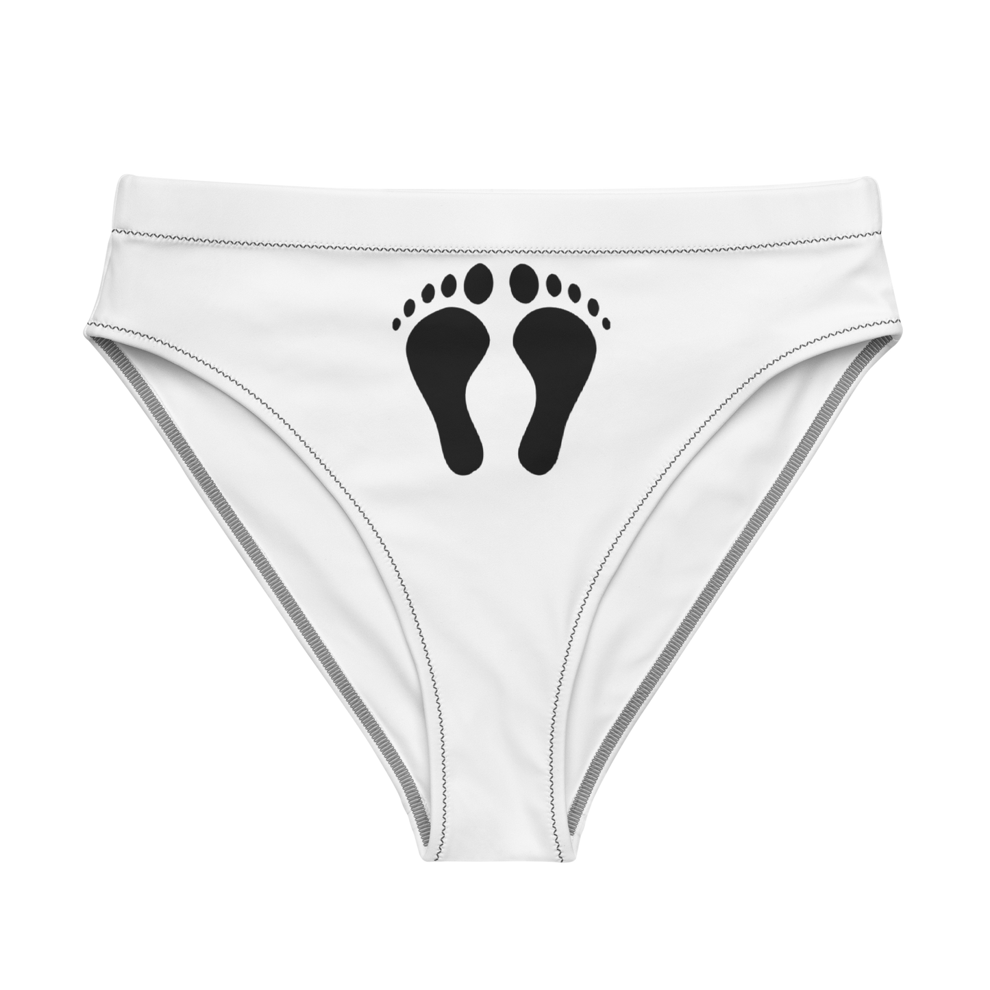 Recycled high-waisted bikini bottom