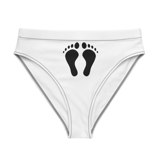 Recycled high-waisted bikini bottom