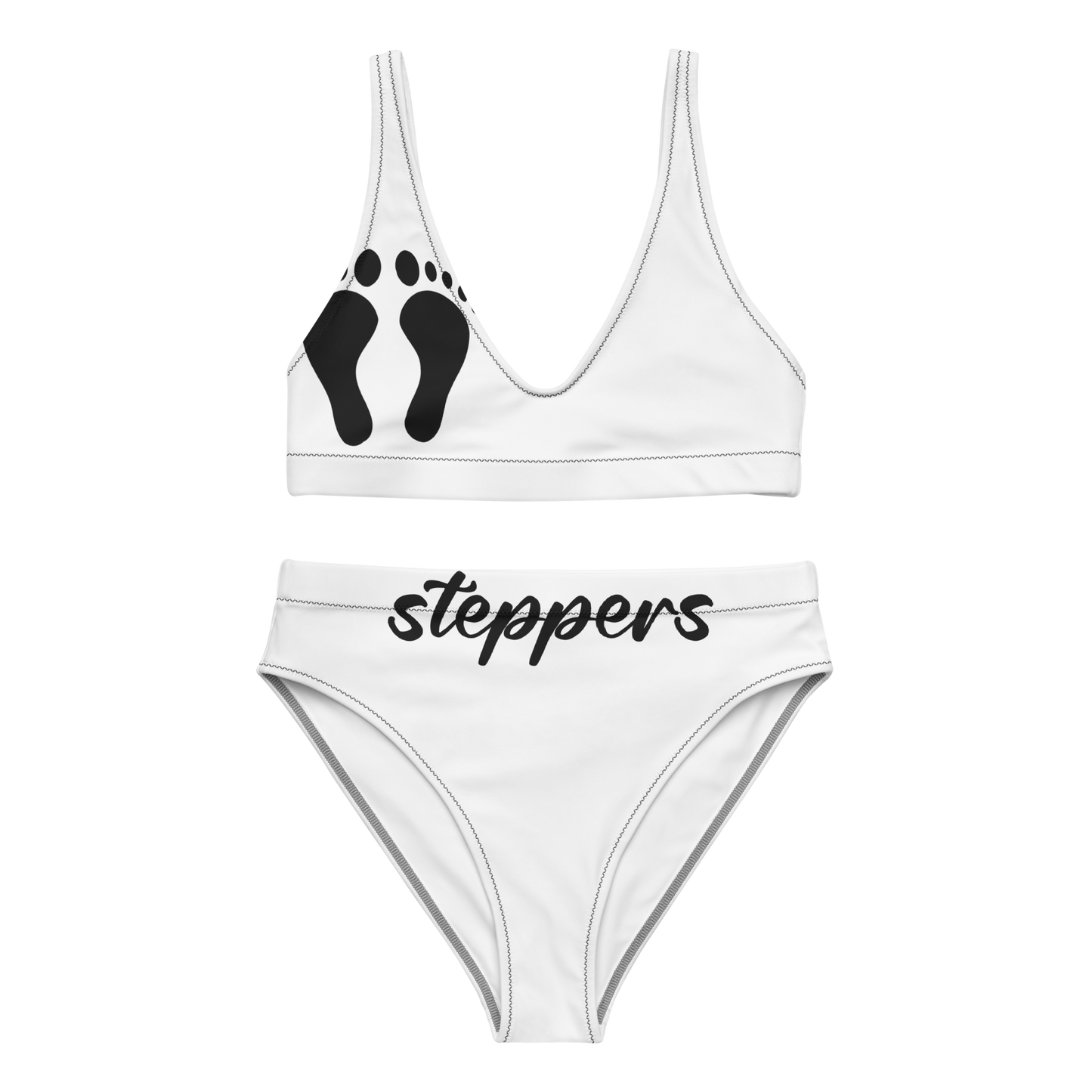 Recycled high-waisted bikini