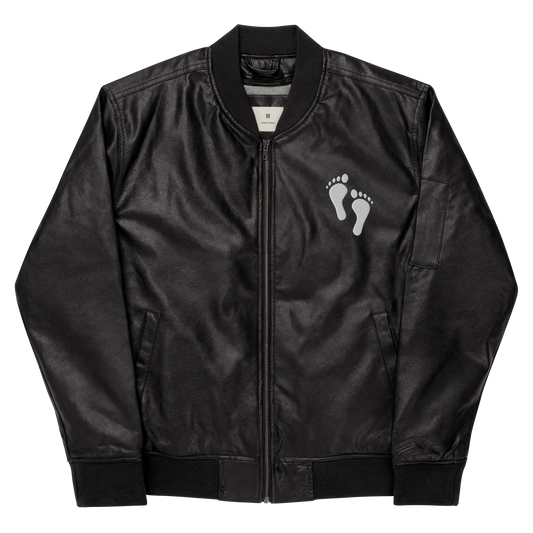 Leather Bomber Jacket